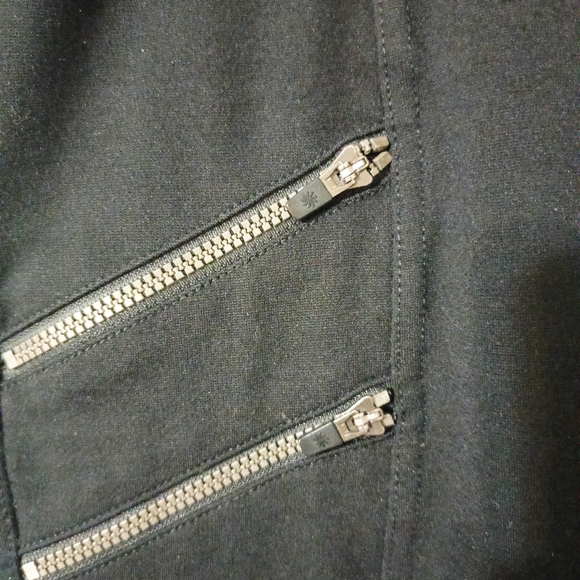 Athleta ponte zipper skinny pants Sz 8 - Picture 2 of 8